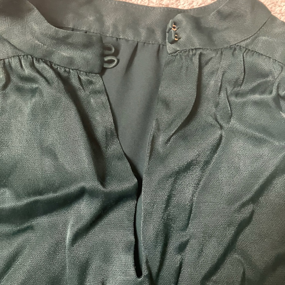 NWOT Aritzia Little Moon+ Honeysuckle Long Sleeve Dress, Green, Small - Picture 4 of 7